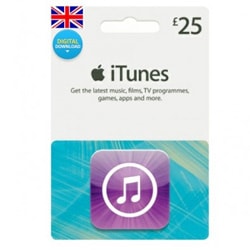 Apple iTunes £25 Gift Card - UK (iTunes UK Gift Cards) SKU=52530043