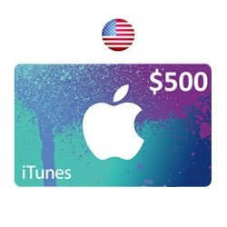 Apple iTunes $500 Gift Card - USA (iTunes Gift Cards) SKU=52530035
