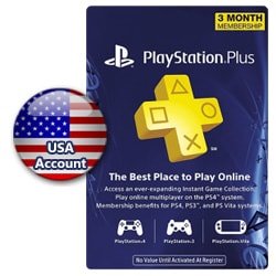 PSN Plus Card 3 Months (US) (PlayStation Network Cards) SKU=52530038