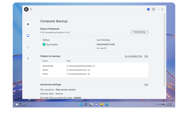Synology BeeDrive - Real-time backup of important folders on computer