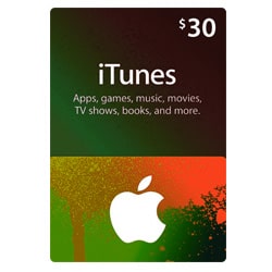 Apple iTunes $30 Gift Card - USA (Offers) SKU=52530040