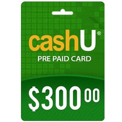 CashU PrePaid Card $300 - Single Code (CashU PrePaid Cards) SKU=52530118