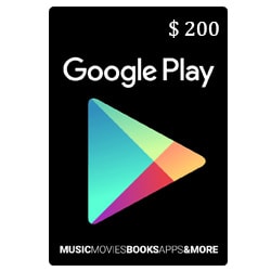 Google Play Card $200 - USA (Google Play Cards) SKU=52530057