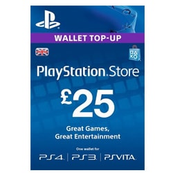 Sony PlayStation Network Card £25 - UK (PSN Cards - UK) SKU=52530080