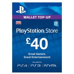 Sony PlayStation Network Card £40 - UK (PSN Cards - UK) SKU=52530083