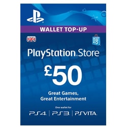 Sony PlayStation Network Card £50 - UK (PSN Cards - UK)