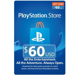 Sony PlayStation Network Card $60 - USA (Offers) SKU=52530117