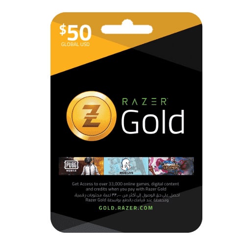 Razer Gold $50 (Global + US)